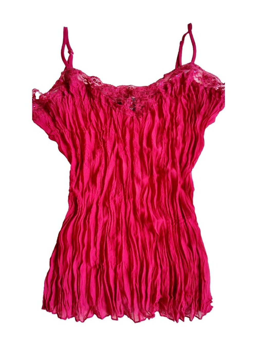 vintage sequined tank top fuscia new york city design co size large